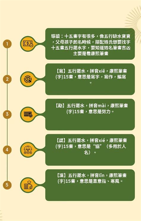 筆劃15劃的字|15劃的字 15畫的字